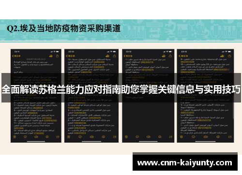 全面解读苏格兰能力应对指南助您掌握关键信息与实用技巧