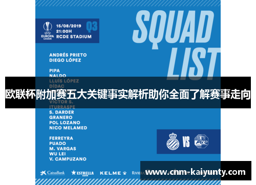 欧联杯附加赛五大关键事实解析助你全面了解赛事走向